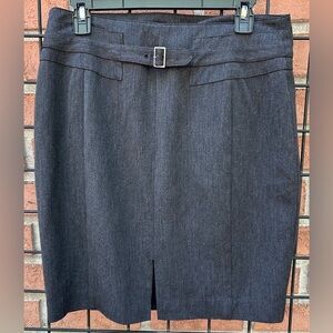Express Charcoal Belted Skirt